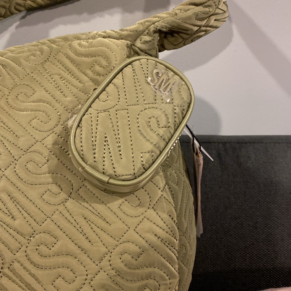 Steve Madden Green Shoulder Bag with Braided Strap and Quilted Design - Picture 3 of 3